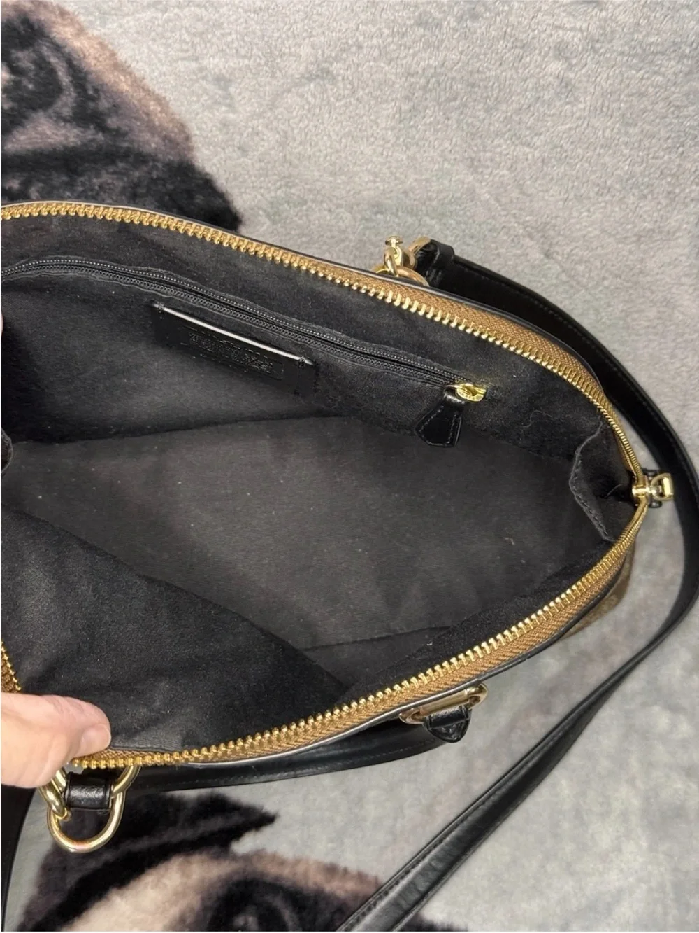 Coach Katy Signature Tan Satchel w/Small Wallet & Attachable Eyeglass Case